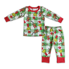  Green Plaid Face Inspired Kid Pajamas