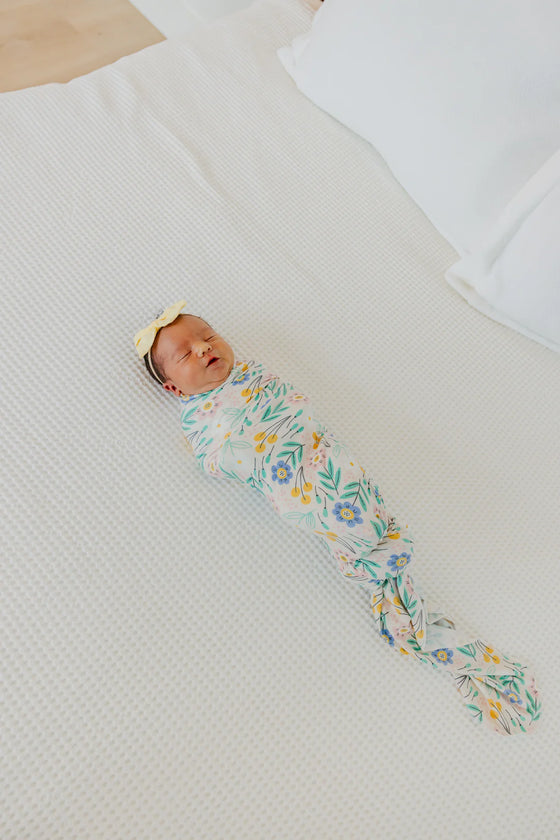 Knit Swaddle Blanket - Clara