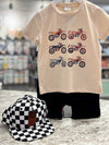 Motorcycle Cotton Short Set