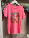 Pink Bow & Cake Birthday Girl Tee