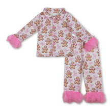  Pink Fur Gingerbread Pajamas