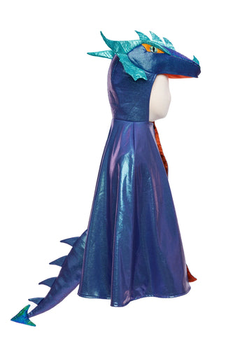Azure Metallic Dragon Cape