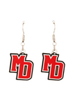 Mad Dog Logo Small Earrings