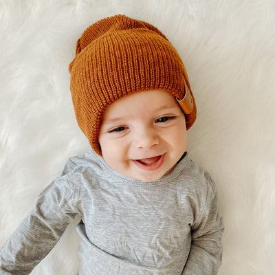 Mommy and Me Solid Colored Beanies