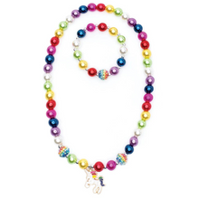 Gumball Rainbow Necklace & Bracelet Set