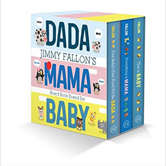 Jimmy Fallon's DADA,MAMA, and BABY Board Book Boxed Set