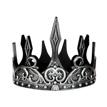  Medieval Crown- Silver/Black