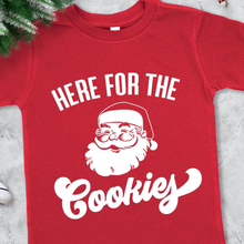  Red Here For the Cookies Santa Claus T-Shirt