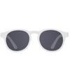 Wicked White Keyhole Sunglasses