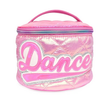  Dance Quilted Metallic Puffer Round Glam Bag