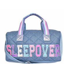  Sleepover Quilted Denim Large Duffle Bag