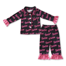  Black and Pink Barbie Pajamas