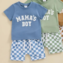  Mama's Little Boy Short Set Blue