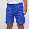 Boys Gathered Shorts Palm Print