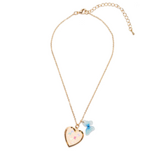  Butterfly Heart Necklace Locket