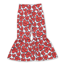  Heart Basketball Girls Bell Bottom Pants