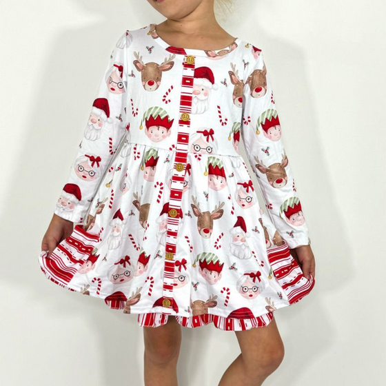 Mrs. Claus Girls Dress