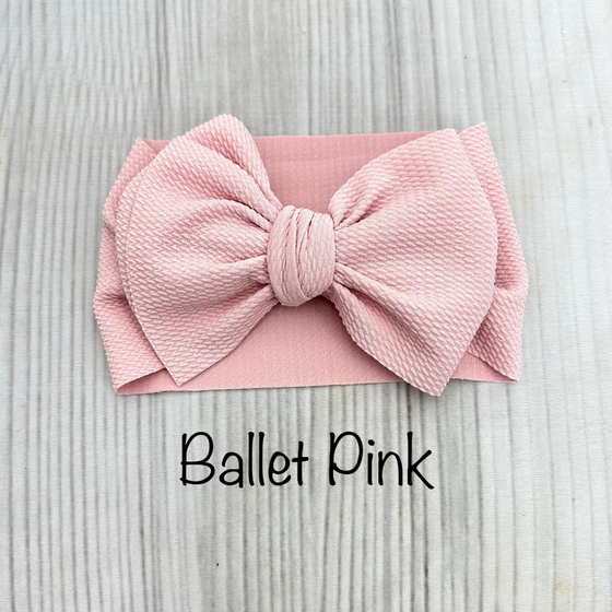 Waffle Headwrap Ballet Pink