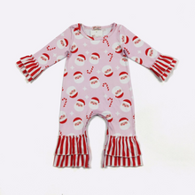  Candy Cane Claus Baby Romper