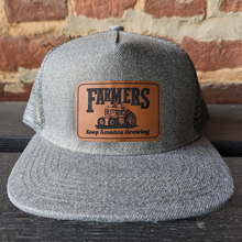  "Farmers Keep America Growing"  Mesh Back Trucker Hat- Charcoal Grey