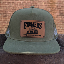  "Farmers Keep America Growing"  Mesh Back Trucker Hat- Olive Dab