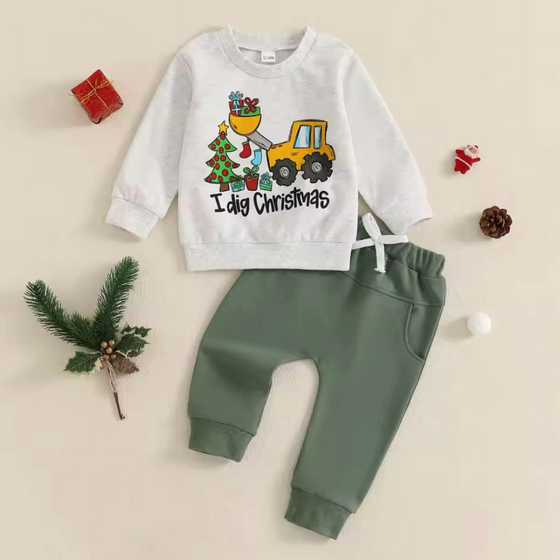 I Dig Christmas Jogger Set