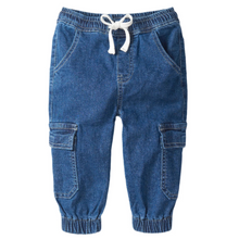  Classic Denim Wash Cargo Denim Jogger