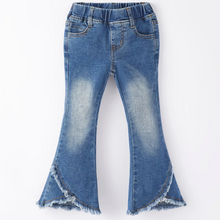  Girls Blue Denim Bell Pants