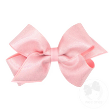  Medium Mirror Dot and Grosgrain Overlay Hair Bow