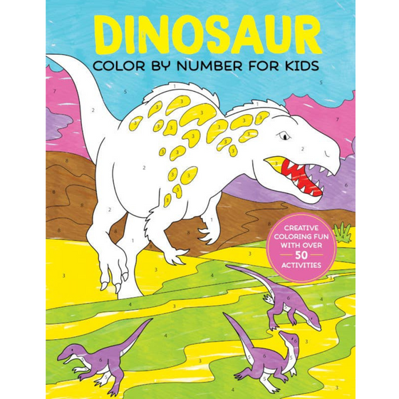 Dinosaur Color by Number for Kids