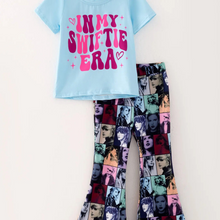  T-Swift Blue Milk Silk Bell Bottom Outfit