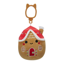  Squishmallow Christmas Plush 3.5" Clip Casa Gingerbread