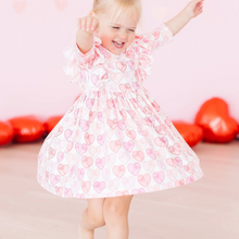  Melt My Heart 3/4 Sleeve Ruffle Twirl Dress