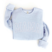  Light Blue Mama Puff Graphic Sweatshirt