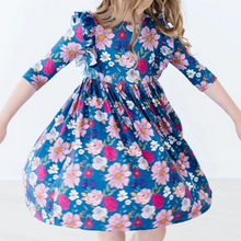  Vintage Garden Ruffle Twirl Dress