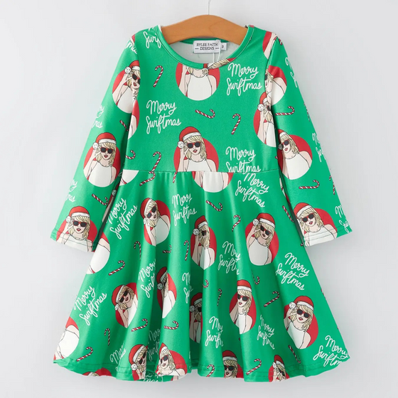 Green Taylor Swift Christmas Dress