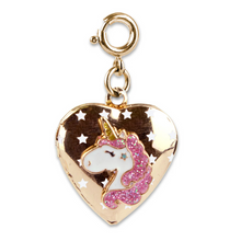  Gold Unicorn Locket Charm