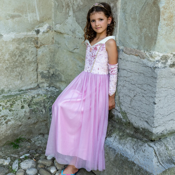 Velvety Soft Sleeping Sweetheart Princess Gown w/ Arm Warmies