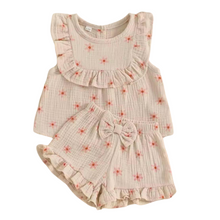  Daisy Linen Shirt + Bloomer Set