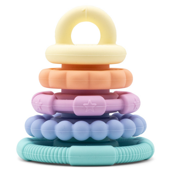 Rainbow Stacker Teether & Toy - Pastel