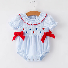  Star Smocked Ruffle Romper