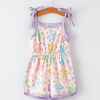 Bow Printed Romper