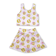  Softball Tank Top & Skirt Set