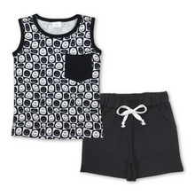  Black Smile Tank & Short Set
