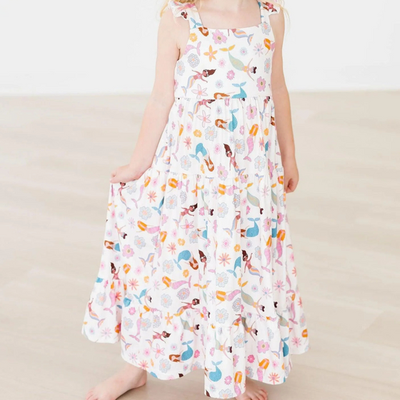 Mermaid Magic Ruffle Maxi Dress