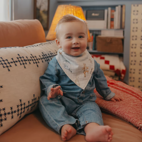 Copper Pearl Bib Set - Hundred Acre Wood