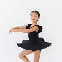  BLACK S/S TWIRL LEOTARD