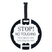  Black and White No Touching Baby Car Seat Sign Tag