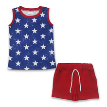  Stars Tank & Red Shorts