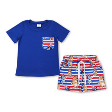  Bluey Red,White,Blue Shirt & Short Set